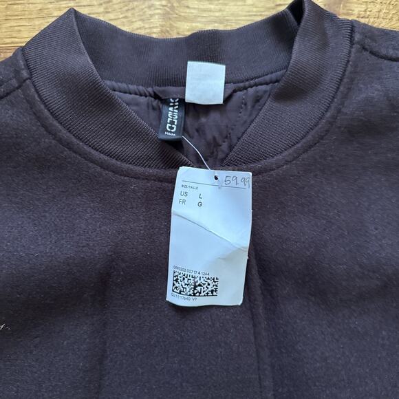 NWT H&M Baseball/Bomber Jacket Size L Oversize C10 - Picture 6 of 11